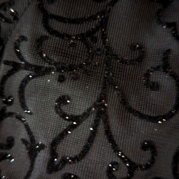 Vintage '90s Next Up Sheer Black Overlay Hi Low Dress Size Medium - Picture 10 of 13